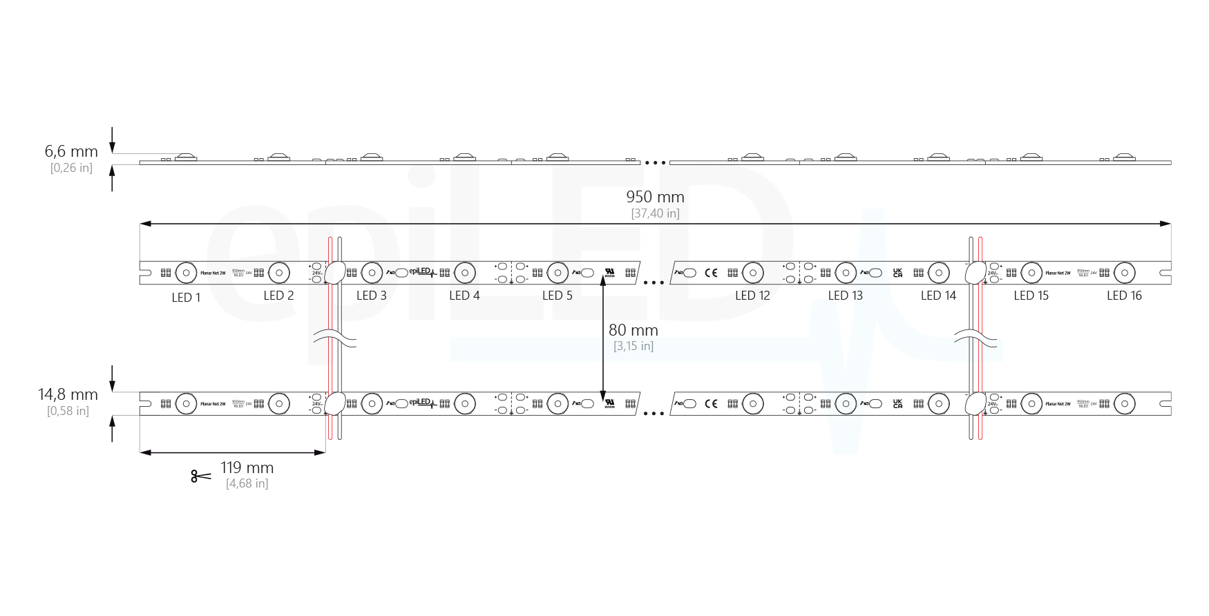 led-board-planar-net-2w-dimensions