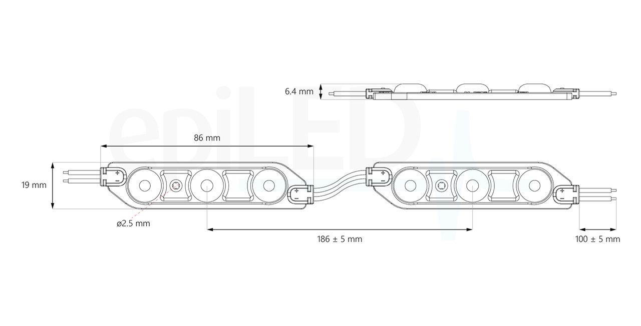 led-modul-luno1.08w-rozmery