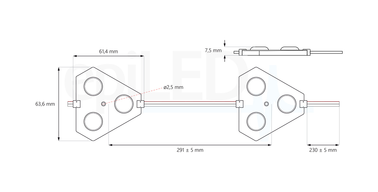 led-module-triglo-abmessungen