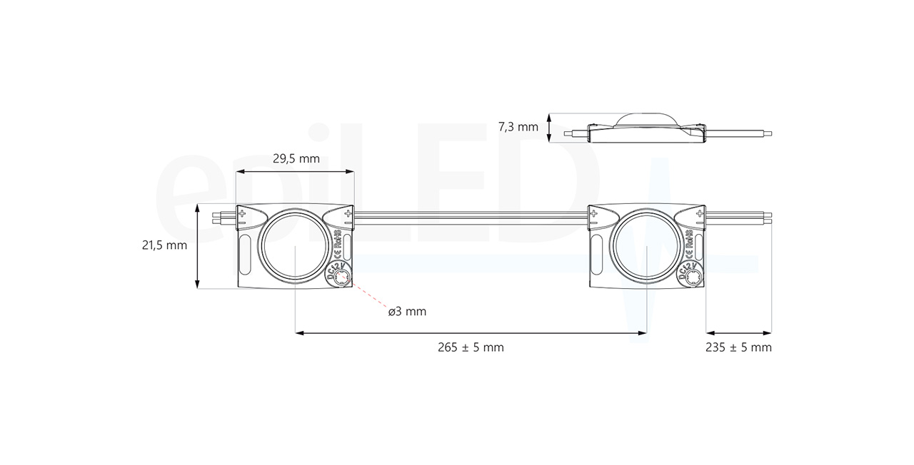 Moduł LED Flaga 1.0W