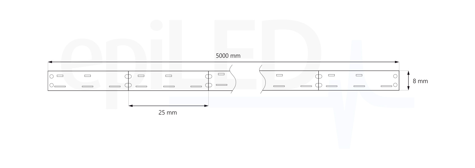 LED pásek SideStrip-120 rozměry