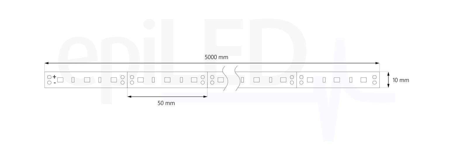 LED Strip EMPA-60 dimensions