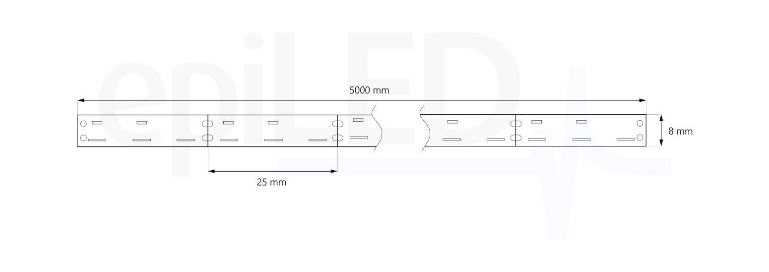 LED Strip SideStrip-120 dimensions