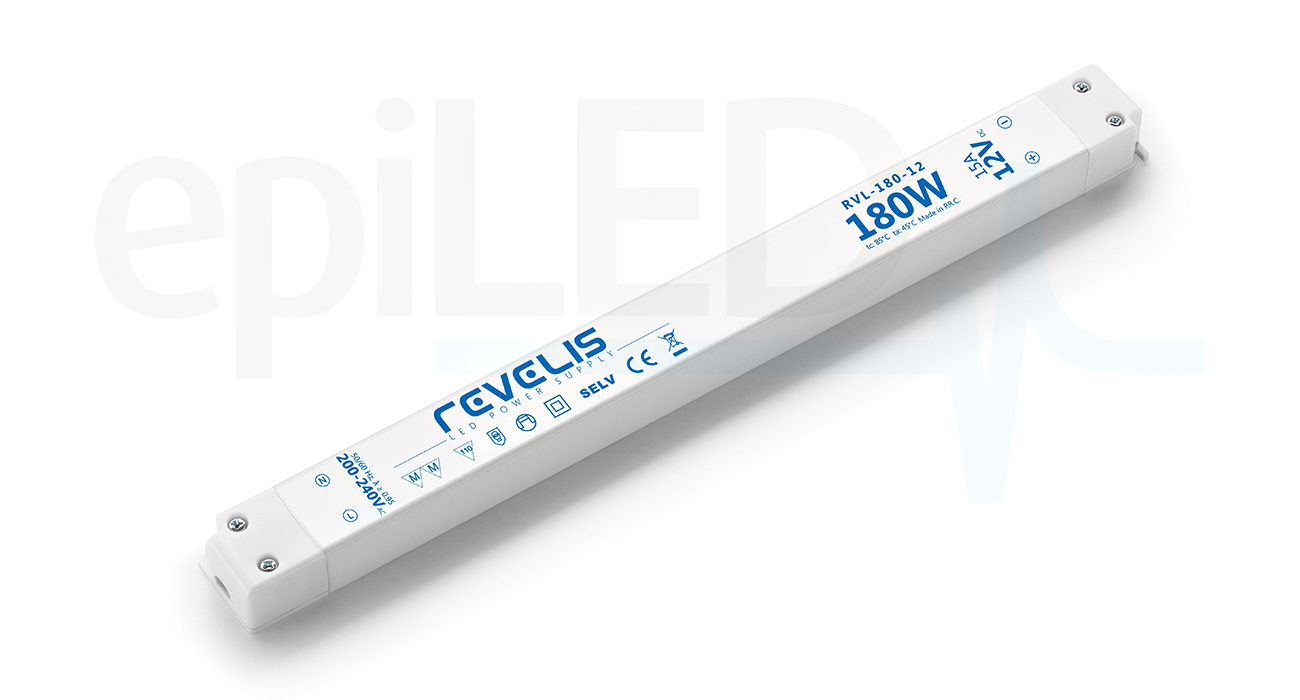 Napájecí zdroj Super Slim IP20 Revelis RVL-180-12