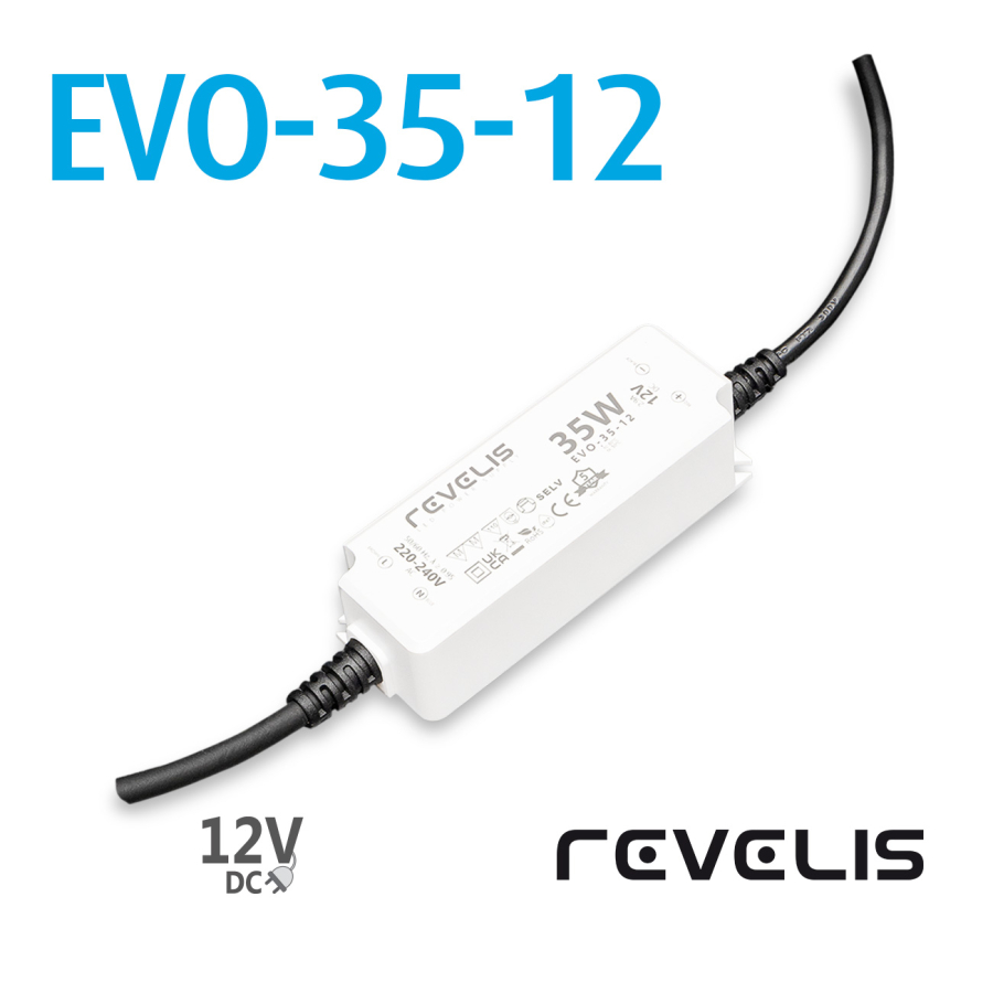 Napájecí zdroj PFC IP67 Revelis EVO-35-12